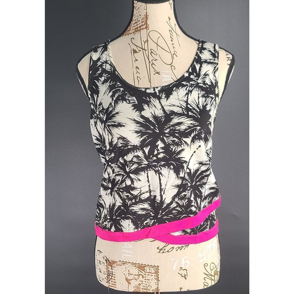 INC International Concepts palms print Size Medium Dopamine resort wear office‎